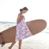 Surf bag en toile de Jouy Rouge par Maison Mallow