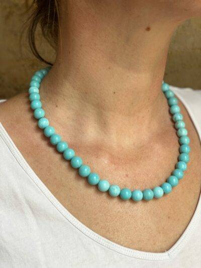 les grosses perles dont on a toujours rêvé, en turquoise naturelles.