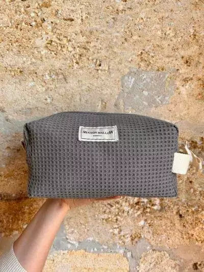 trousse de toilette XXL grise
