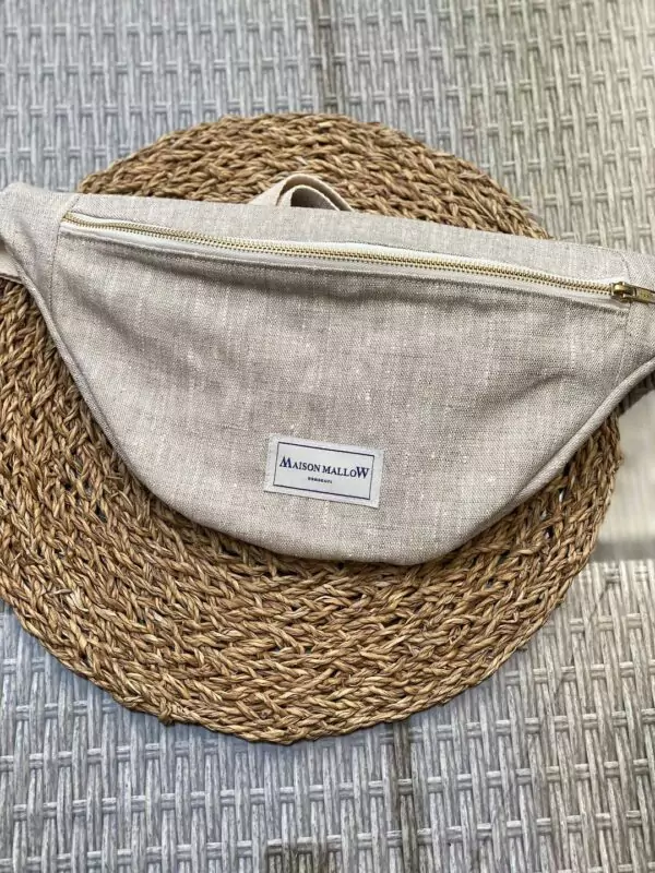 Le sac banane en Lin naturel aux couleurs intemporelles