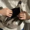 Sac Banane imprimé pied de poule