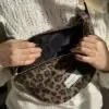 Sac Banane en laine imprimé léopard