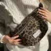 Sac Banane en laine imprimé léopard
