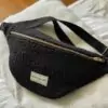 Sac Banane laine bouclette noire