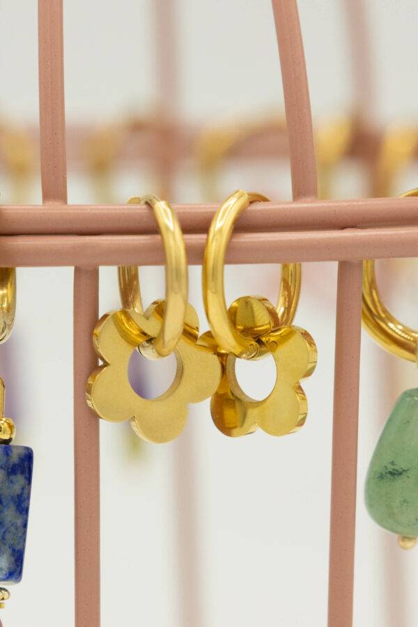 Boucles d'oreilles dorées Poppy