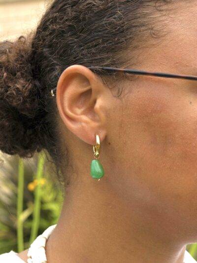 Boucles d'oreilles Ophélie Aventurine
