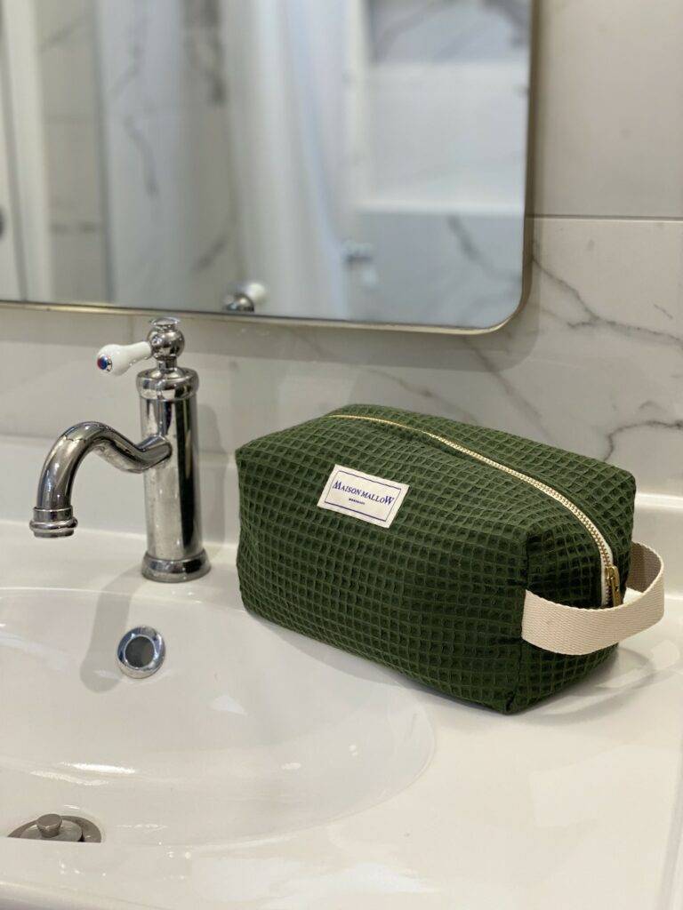 Trousse de toilette DKD Home Decor Vert Beige Corail Menthe (2 Unités)