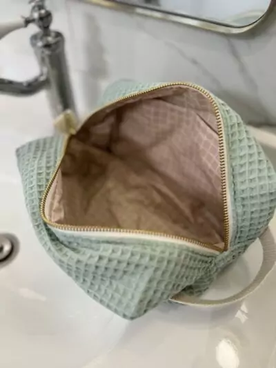 Intérieur de la Trousse de toilette XL vert d'eau