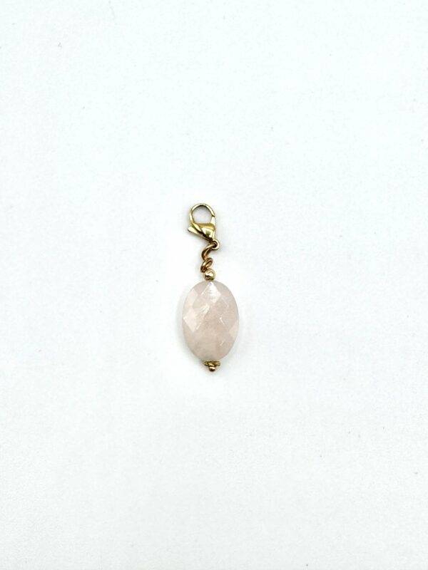 charms breloque quartz rose