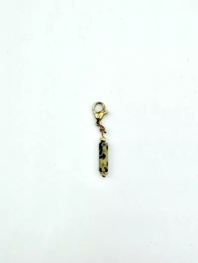 charms breloque jaspe dalmatien