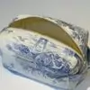Trousse de toilette en Toile de Jouy Bleue