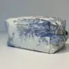 Trousse de toilette en Toile de Jouy Bleue