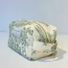 Trousse de toilette en Toile de Jouy Verte