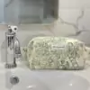 Trousse de toilette en Toile de Jouy Verte