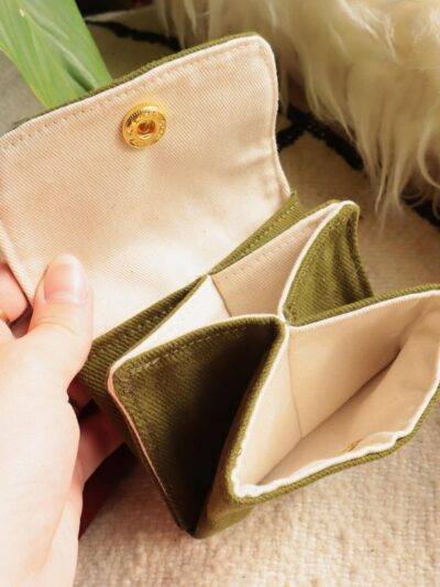 IMini Portefeuille Vert Kaki Maison Mallow