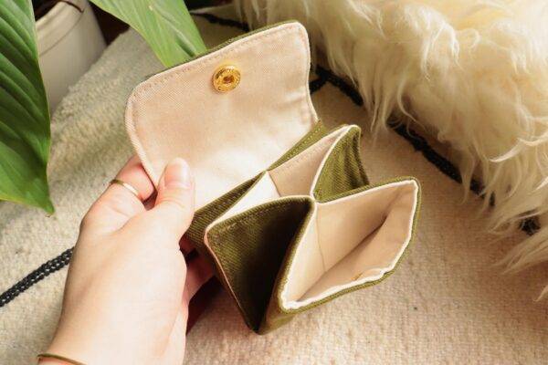 IMini Portefeuille Vert Kaki Maison Mallow