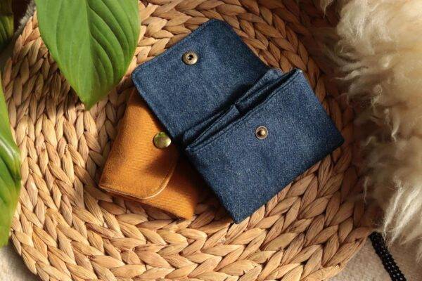 Mini Portefeuille en jean Maison Mallow