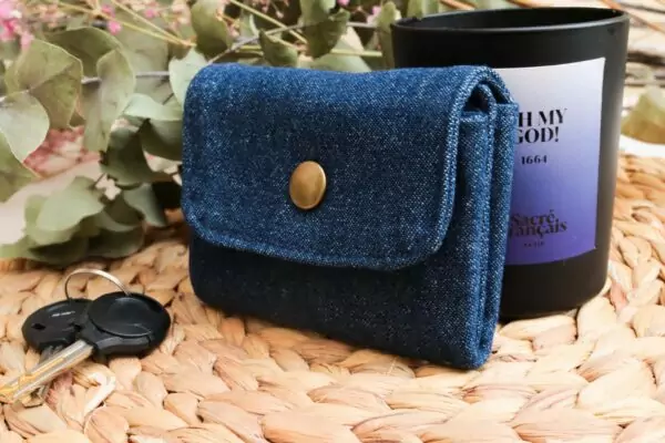 Mini Portefeuille en jean Maison Mallow