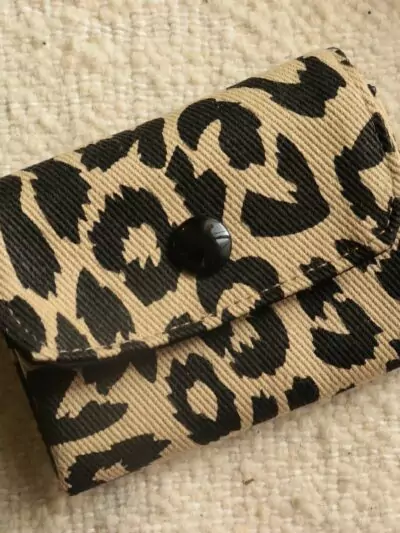 Mini Porfeuille beige et noir