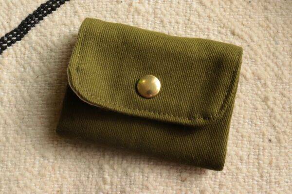 Mini Portefeuille Vert Kaki Maison Mallow