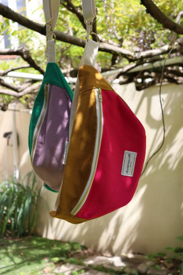 sac banane bicolore