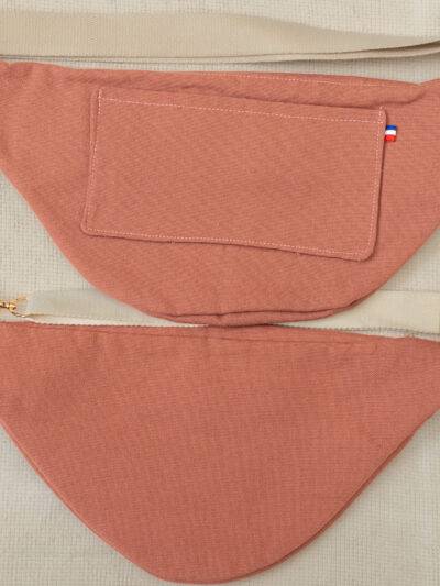 2 sacs banane vieux rose