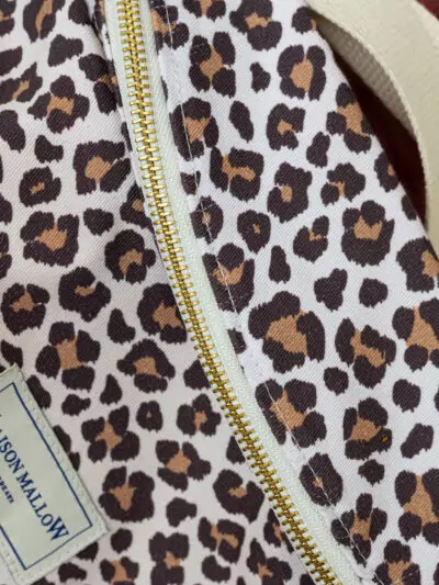 Sac banane léopard clair