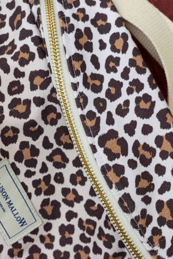 Sac banane léopard clair
