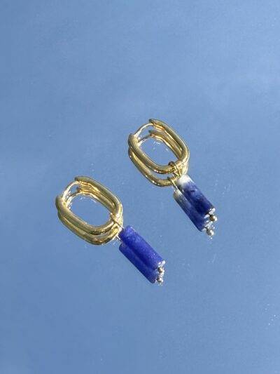 Boucle d'oreilles Alicia sodalite bleu