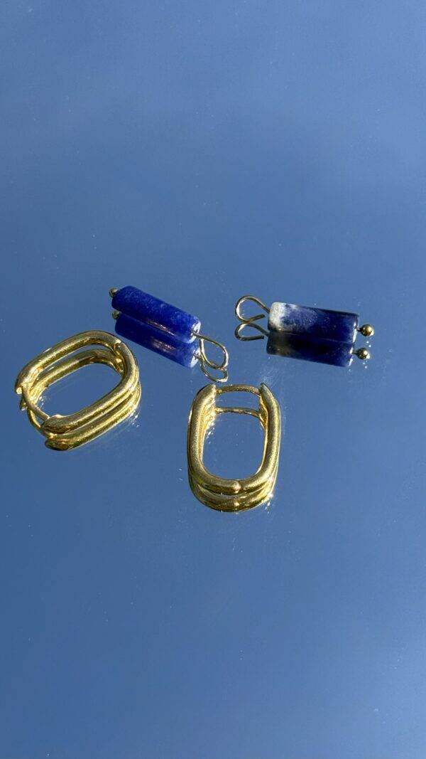 Boucle d'oreilles Alicia sodalite bleu