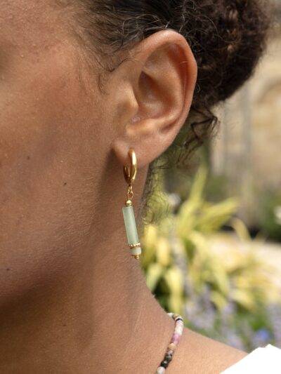 Boucles d'oreilles Margot aventurine