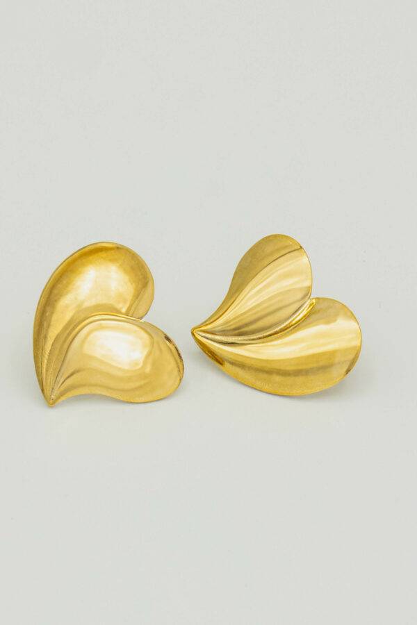Boucles d'oreilles coeur doré