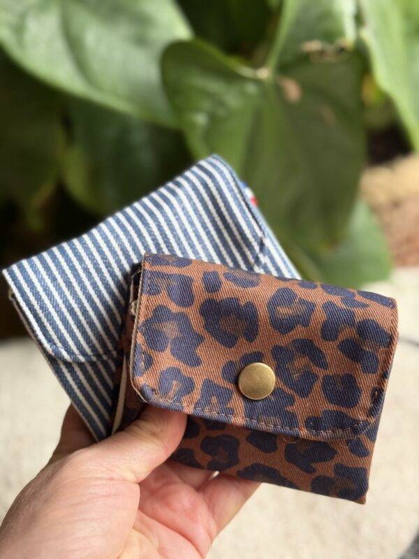 Mini Portefeuilles Leopard et rayé