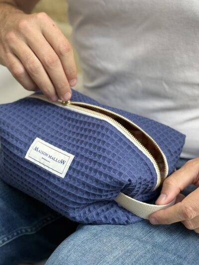 Trousse de toilette XXL bleu indigo