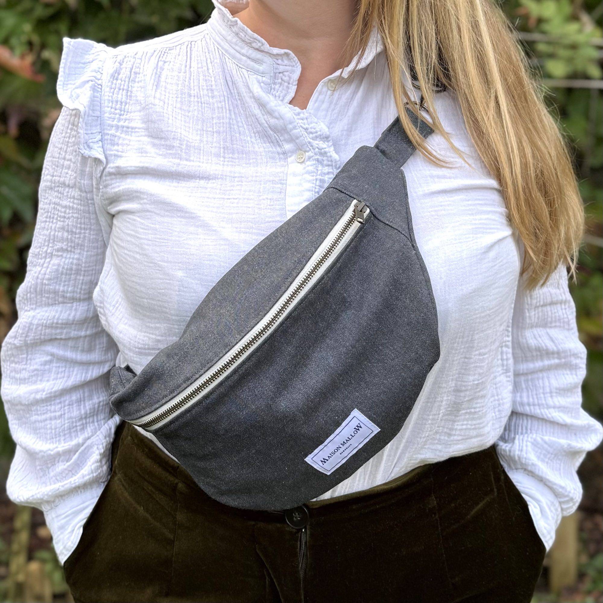 Sac banane Jean Gris