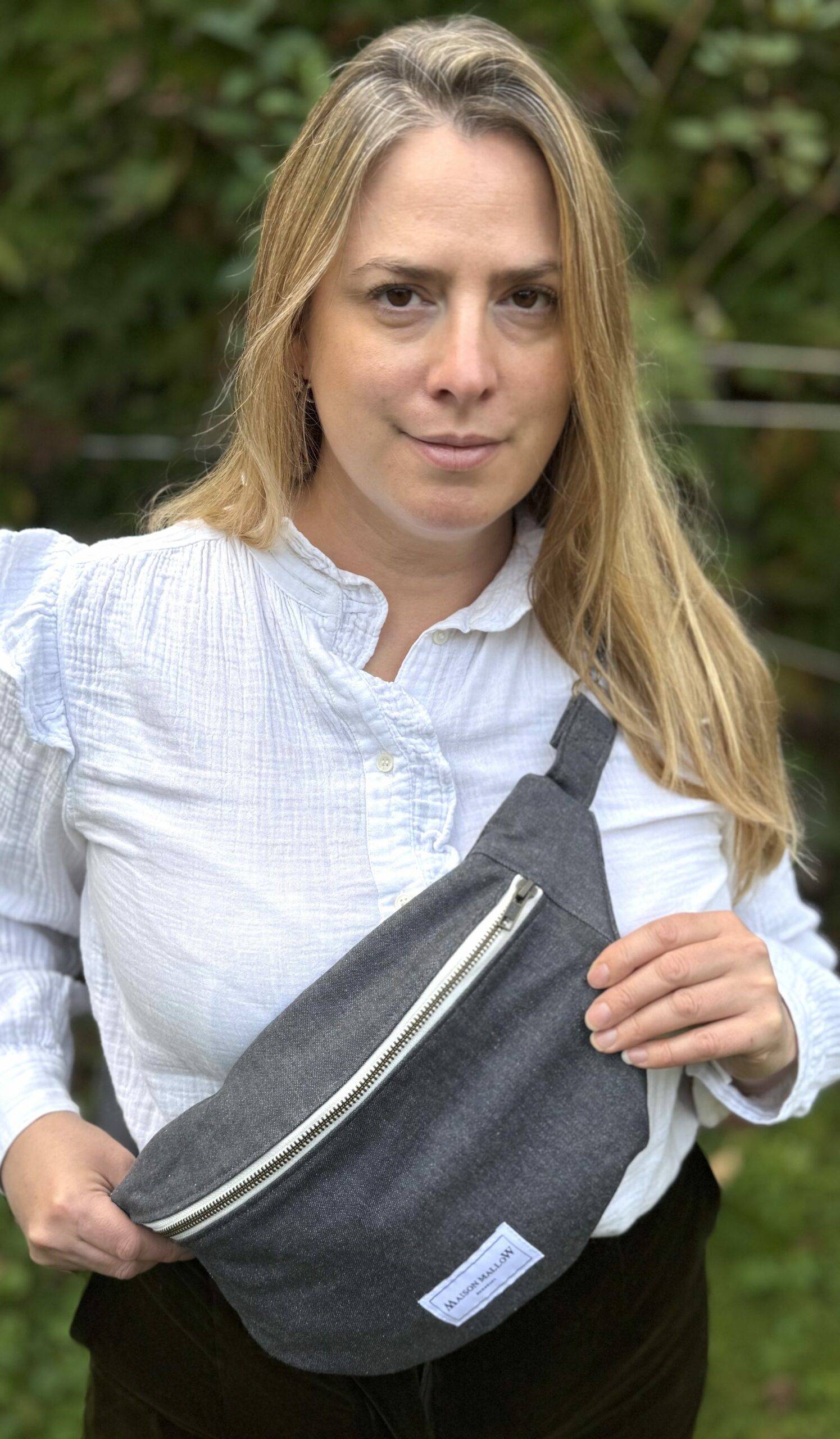 Sac banane Jean Gris