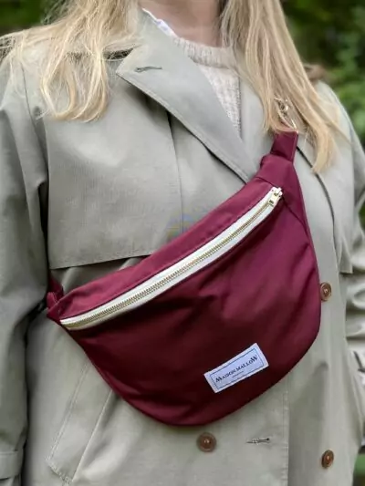 Sac banane bordeaux