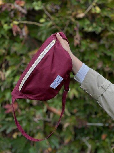 Sac banane bordeaux