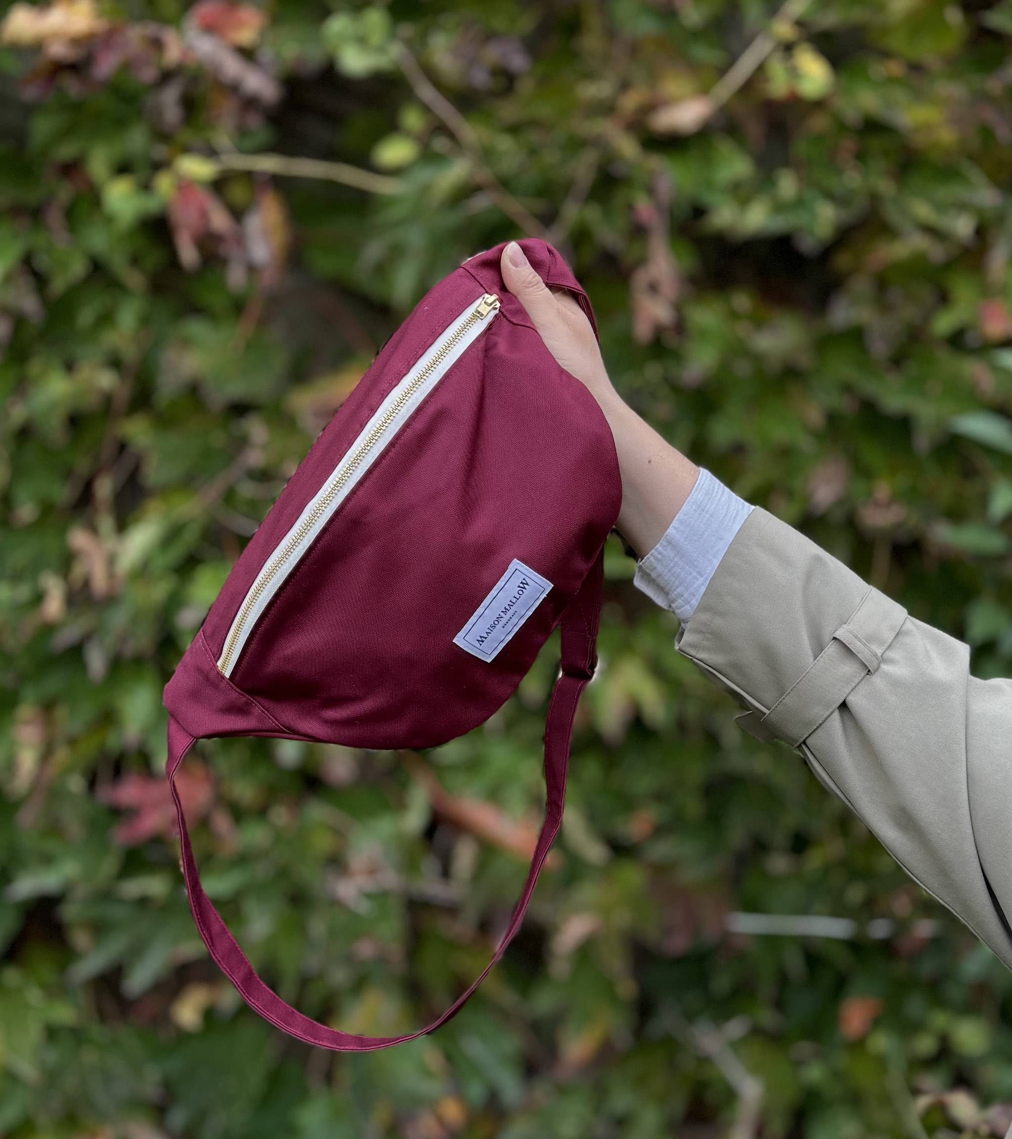 Sac banane bordeaux