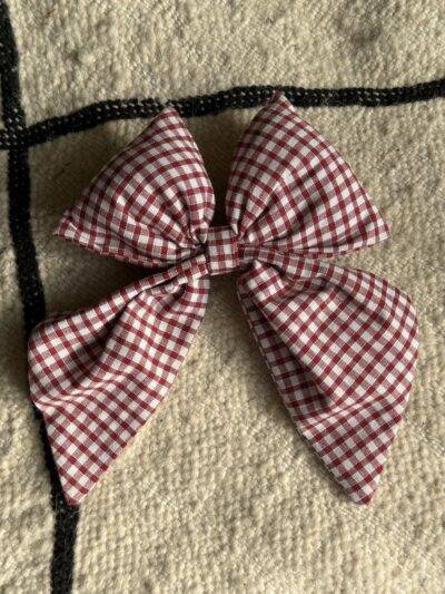 petit noeud vichy rouge