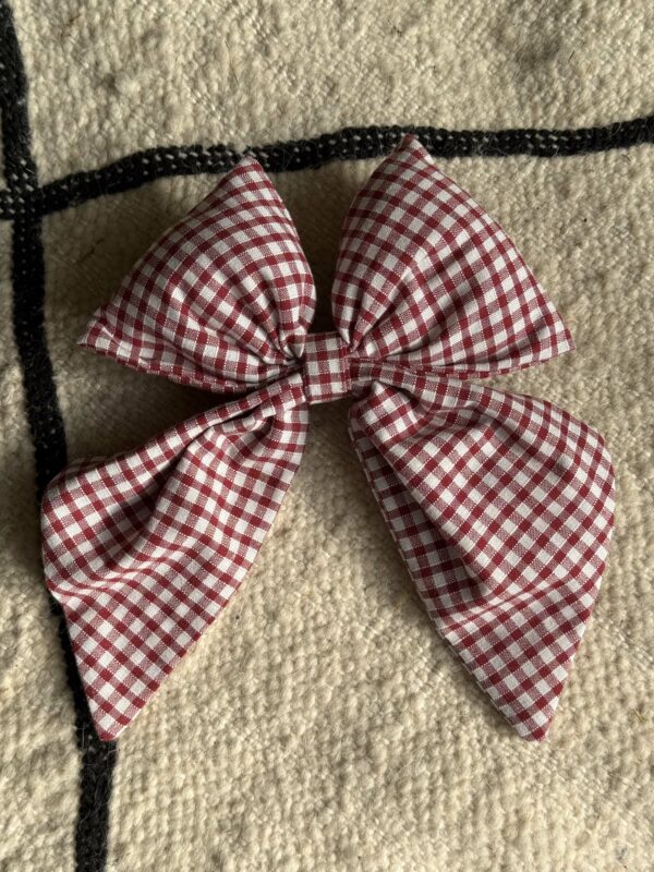 petit noeud vichy rouge