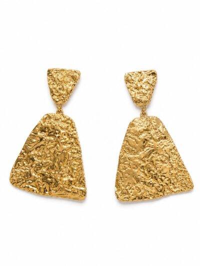 Boucles d'oreilles Céline en acier inoxydable doré