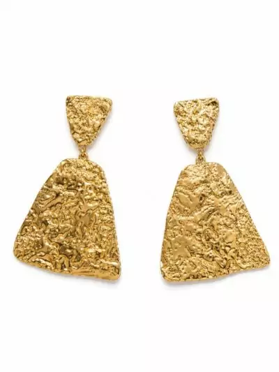 Boucles d'oreilles Céline en acier inoxydable doré