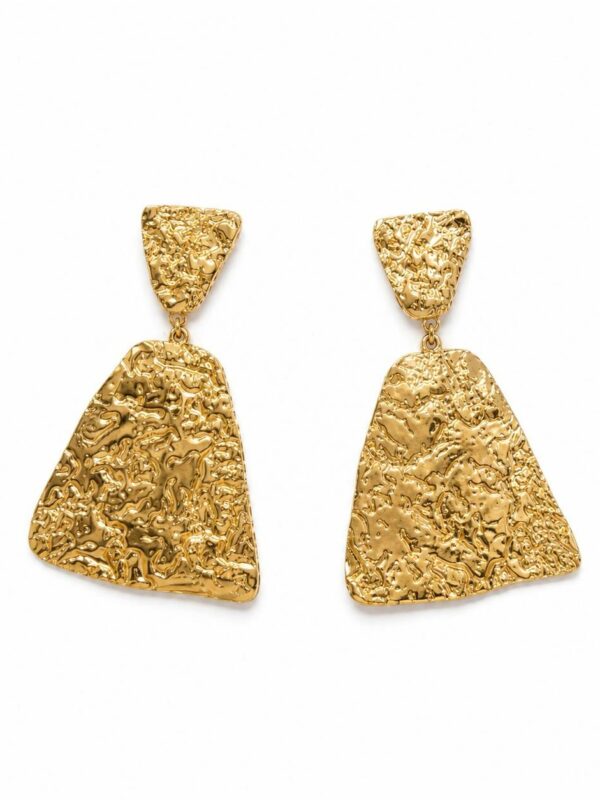 Boucles d'oreilles Céline en acier inoxydable doré