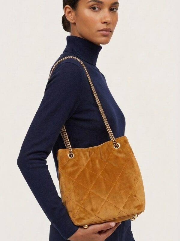 Sac seau Margot jaune moutarde