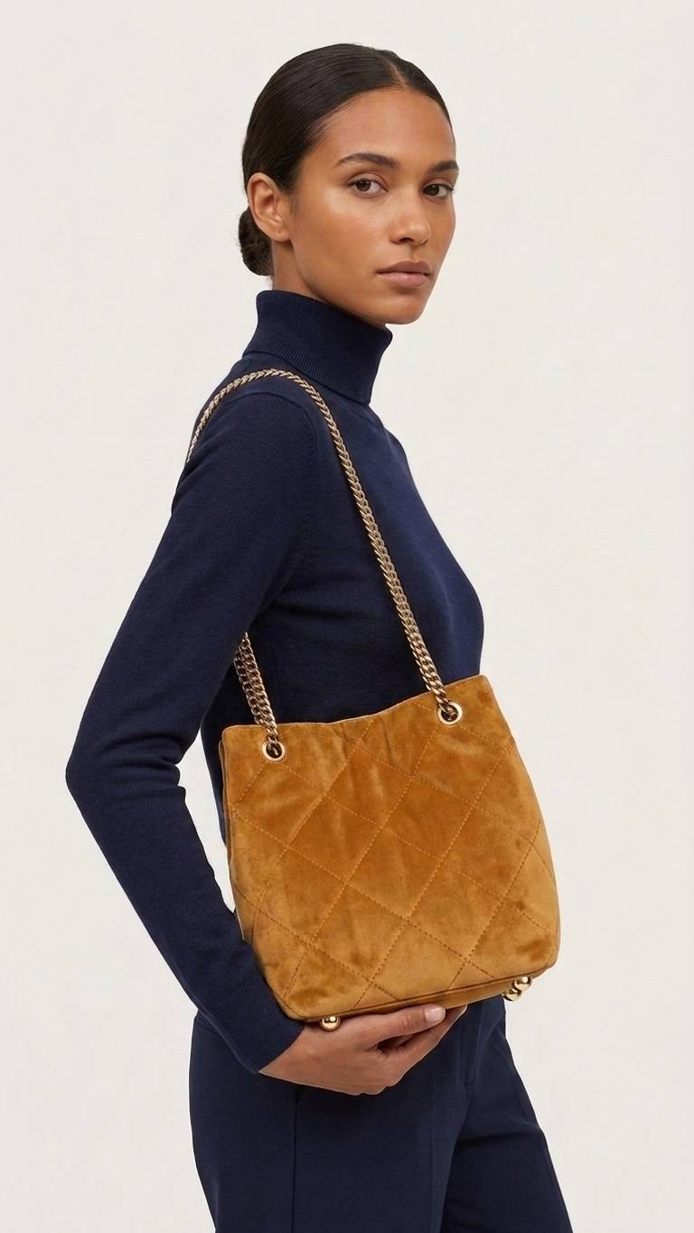 Sac seau Margot jaune moutarde