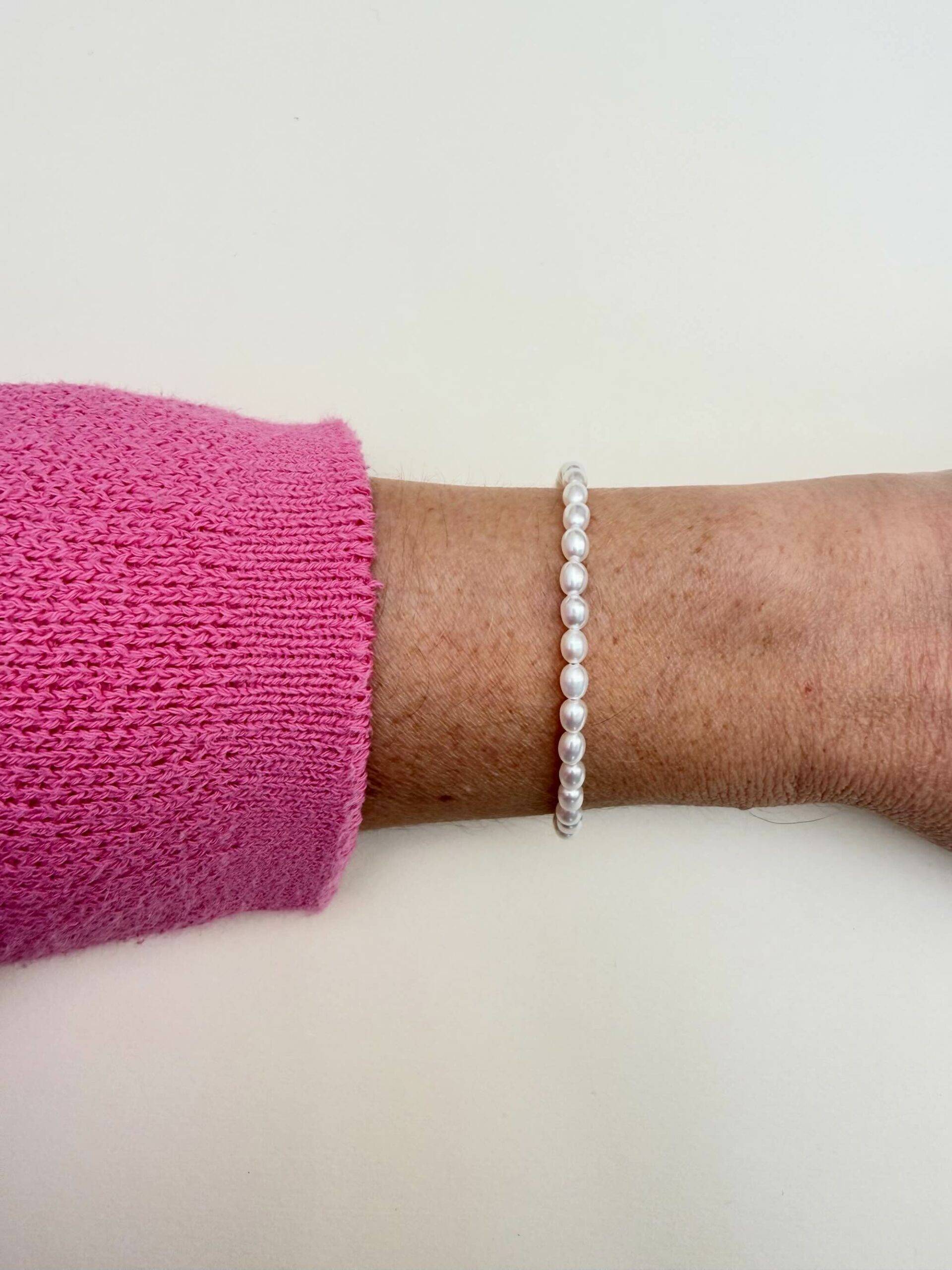 Bracelet Eugénie en perles d'eau douce et plaqué or